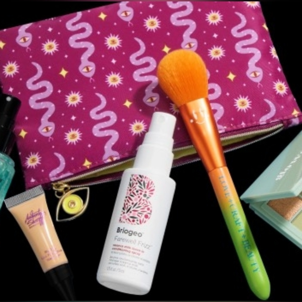 Briogeo Farewell Frizz Hair Care Set with Pink Pouch